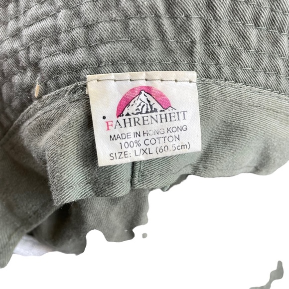 Vintage Gone Fishin’ Get Used To It Bucket Sun Hat L/XL 1990s Funny Gift Summer - Picture 13 of 14